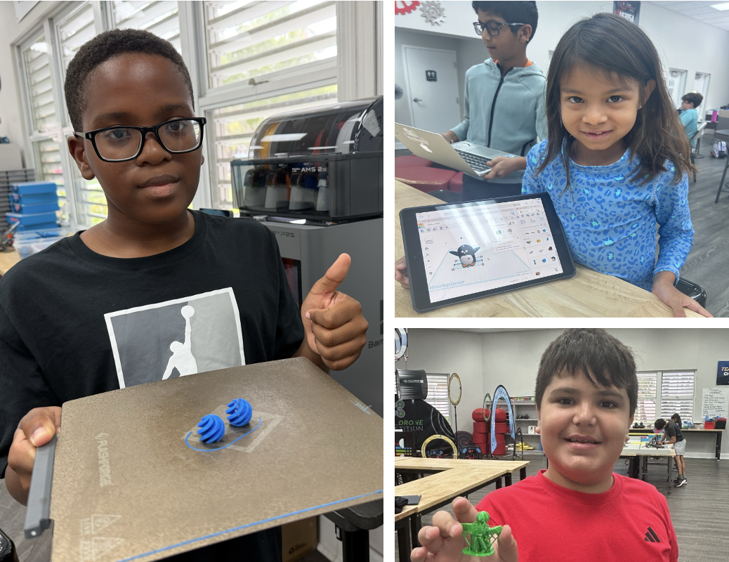 Students participating in 3D Printing Levels 1 and 2